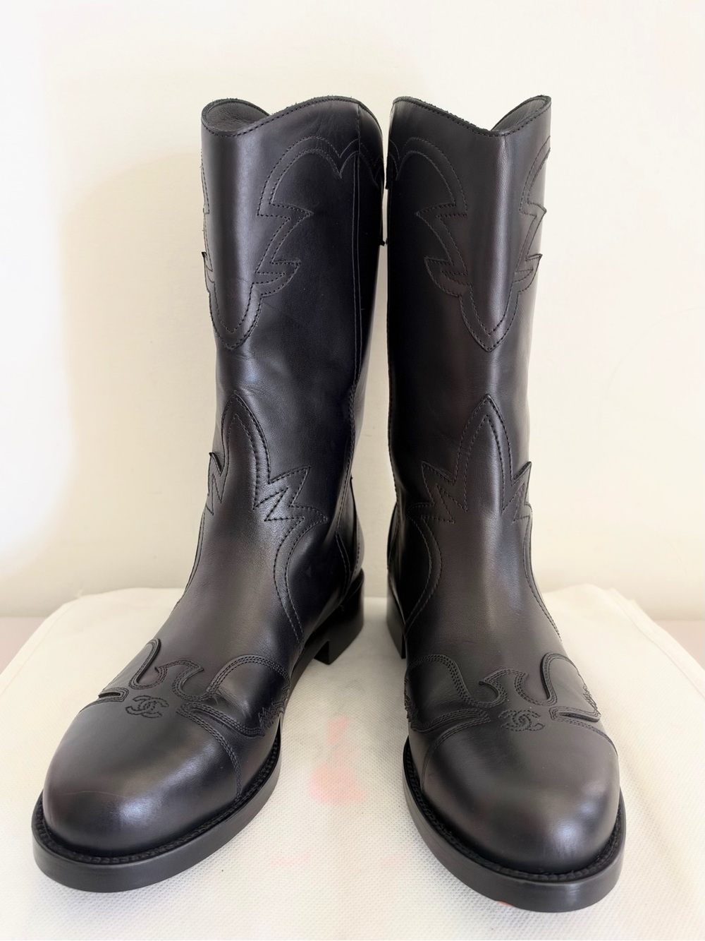 Chanel 2014 Paris- Dallas collection boots, never been used